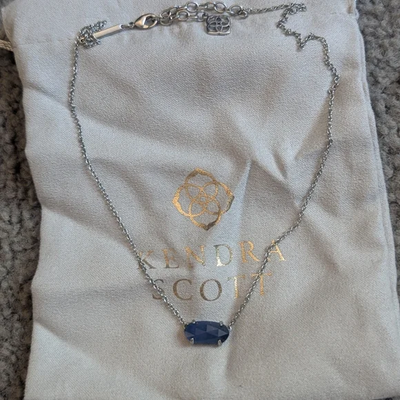 Kendra Scott Blue Stone Necklace - Picture 4 of 5